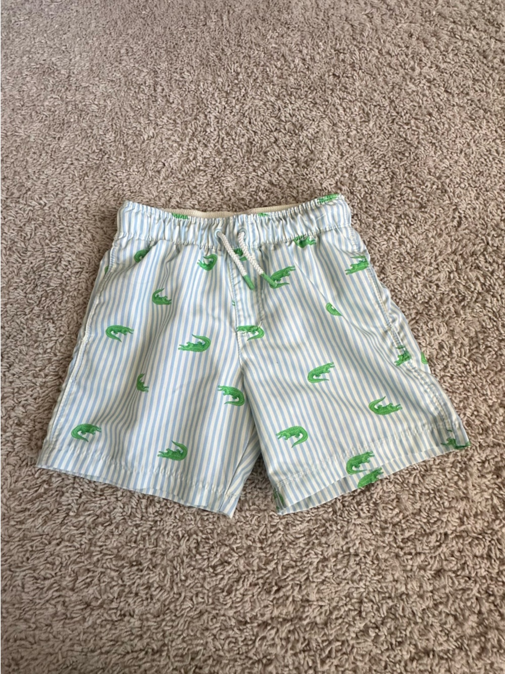 Cat & Jack White Mesh Lined Swim Shorts